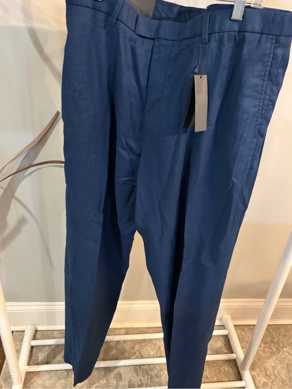 Banana Republic Navy linen performance pants standard fit Chinos- 36x34